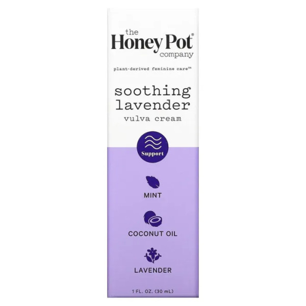 Крем для вульви, Vulva Cream, Honey Pot Company, заспокійливий, з лавандою, 30 мл
