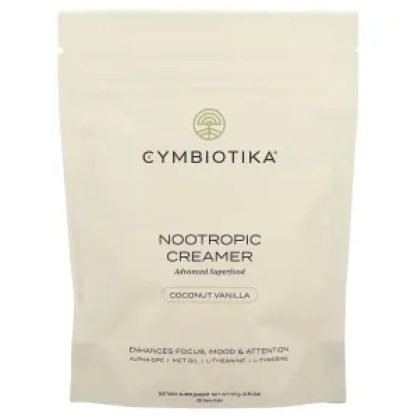 Вершки ноотропні, Nootropic Creamer, Cymbiotika, зі смаком кокос-ваніль, 157 г