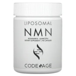 Ліпосомальні NMN + ресвератрол + кверцетин, Liposomal NMN Resveratrol Quercetin CodeAge, 90 капсул