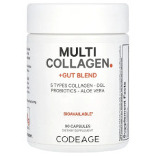 Мультиколаген для кишечника, CodeAge Multi Collagen Gut Blend, 90 капсул
