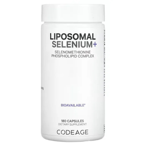 Селен ліпосомальний, Liposomal Selenium+, Codeage, фосфоліпідний комплекс, 180 рослинних капсул
