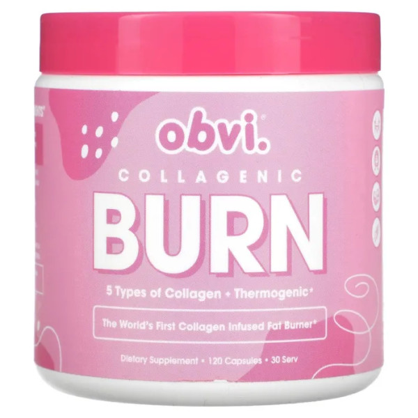 Спалювач жиру з колагеном, Collagenic Burn, Obvi, 120 капсул