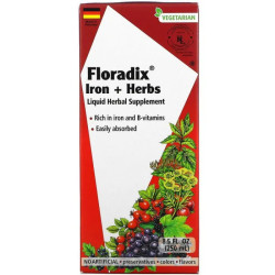Floradix залізо з травами, Gaia Herbs Iron & Herbs, 250 мл