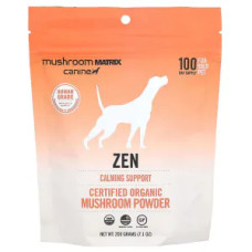 Антистресс для кошек и собак, Zen Mushroom Matrix Canine, органический грибной порошок, 200 г