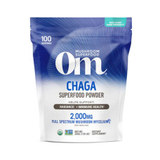 Чага органічний грибний порошок, Om Mushrooms Chaga, 200 г