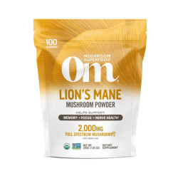 Ежовик гребенчатый порошок органический, Lion's Mane Om Mushroom, 200 г