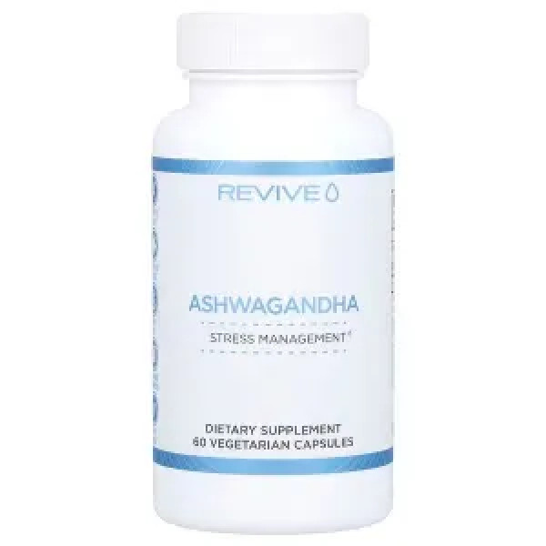 Ашваганда, Ashwagandha, Revive, 60 вегетаріанських капсул