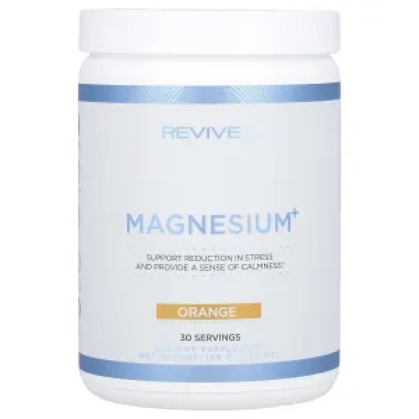 Магній+, Magnesium+, Revive, зі смаком апельсина, 165 г