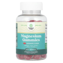 Магній жувальні, Nature's Craft Magnesium Gummies, смак малина 60 жувальних таблеток