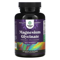 Магній гліцинат, Nature's Craft Magnesium glycinate, 120 капсул (100 мг у капсулі)