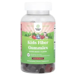 Клітковина для дітей, Kids Fiber Gummies Nature's Craft, без цукру, ягідне асорті, 120 жувальних таблеток
