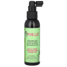 Олія для шкіри голови та кінчиків волосся, Mielle Strengthening Scalp and Edge Cleansing Oil, розмарин і м'ята 118 мл