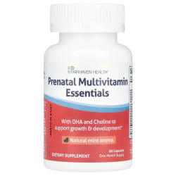 Мультивитамины для беременных, Prenatal Multivitamin Essentials Fairhaven Health, натуральная мята, 60 веганских капсул