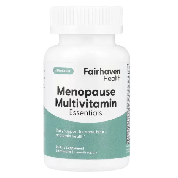 Підтримка при менопаузі, мультивітаміни та мінерали, Menopause Multivitamin Essentials, Fairhaven Health, 30 капсул