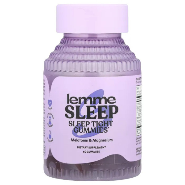 Міцний сон, Sleep Tight Gummies, Lemme, смак ягід, 60 жувальних цукерок