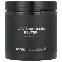 Пробиотик для пищеварения 50 млрд КОЕ, Toniiq Lactobacillus Reuteri, 60 вегетарианских капсул
