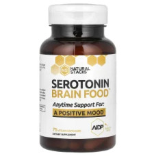 Серотонін для мозку, Natural Stacks Serotonin, 75 веганських капсул