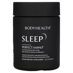 Сон, Sleep BodyHealth, улучшенный аминокислотами, 90 капсул