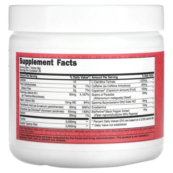 Жироспалювач термогенний, Super Burner, TransformHQ, смак ананаса та гуави, 270 г