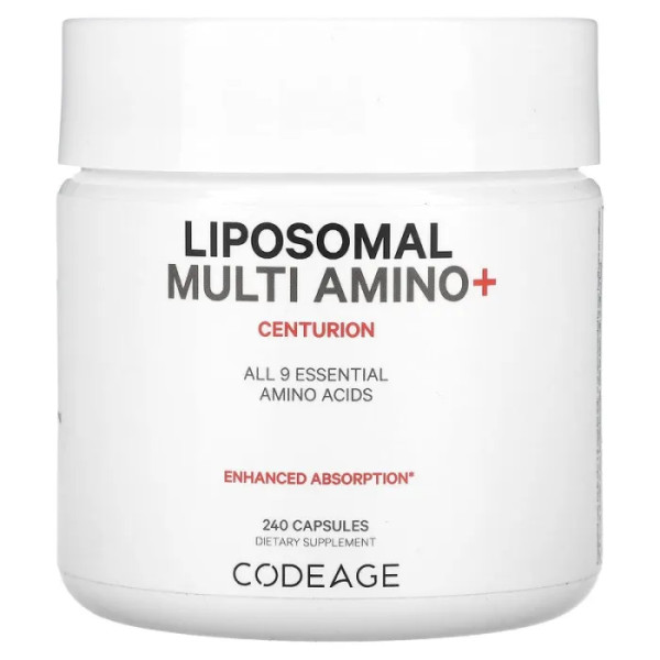 Амінокислоти ліпосомальні +, Liposomal Multi Amino +, Centurion, Codeage, 240 капсул