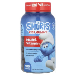 Мультивітаміни для дітей 3+, Multi-Vitamin The Smurfs, смак ягоди, 100 жувальних цукерок