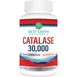 Каталаза 30000 ЕД, Catalase 30000 Best Earth Naturals, для мужчин и женщин, 60 капсул