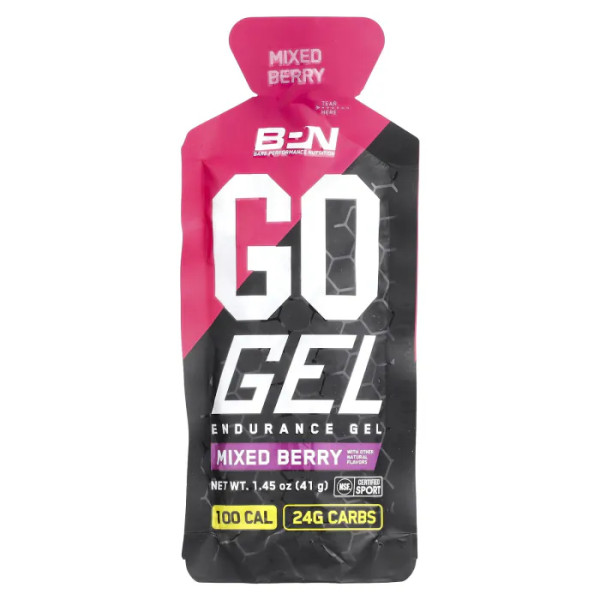 Гель для витривалості, Go Gel, Endurance Gel, BPN, ягідний мікс, 10 пакетиків, по 41 г кожен