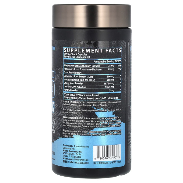 Діуретик, LIPO-6 Diuretic, Nutrex Research, 80 капсул