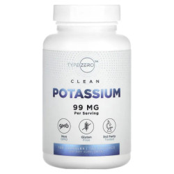 Калій 99 мг, Clean Potassium TypeZero, 120 капсул