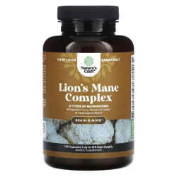 Їжачок гребінчастий комплекс, Nature's Craft Lion's Mane Complex, 120 капсул