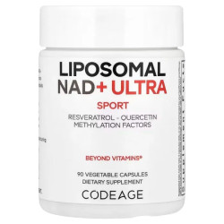 Ліпосомальний NAD+ комплекс, CodeAge Liposomal NAD+ ULTRA, 90 вегетаріанських капсул