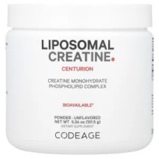 Креатин моногідрат 5000 мг ліпосомальний порошок без смаку, CodeAge Creatine Monohydrate Powder, 151,5 г