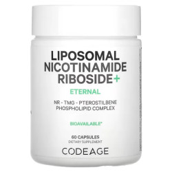 Нікотинамід рибозид ліпосомальний, CodeAge Liposomal Nicotinamide Riboside+, 60 капсул