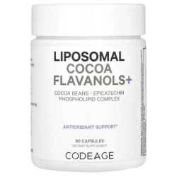 Какао-флаваноли, ліпосомальні, Codeage Liposomal Cocoa Flavanols+, 90 капсул