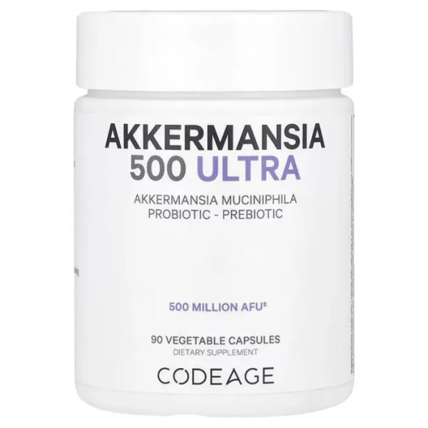 Аккермансія 500 Ультра, Akkermansia 500 Ultra, Codeage, 90 вегетаріанських капсул