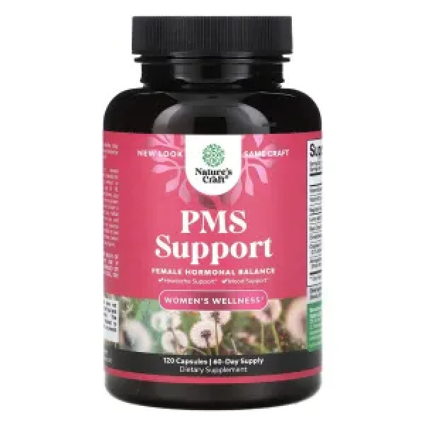 Підтримка при ПМС, PMS Support, Nature's Craft, 120 капсул