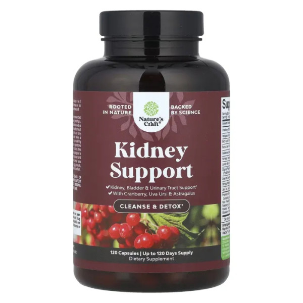 Підтримка нирок, Kidney Support, Nature's Craft, 120 капсул