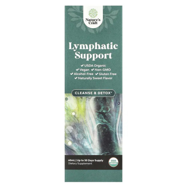 Підтримка лімфи, Lymphatic Support, Nature's Craft, очищення, детоксикація та омолодження, 60 мл