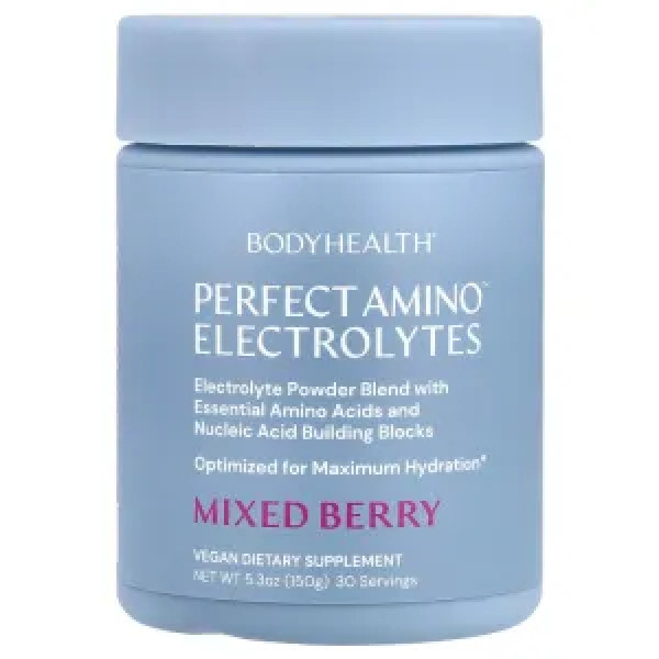 Електроліти з амінокислотами, Perfect Amino Electrolytes, BodyHealth, зі смаком - ягідний мікс, 150 г