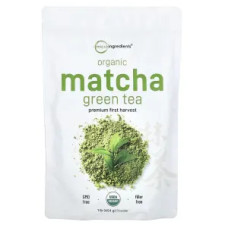 Матча зеленый чай органический порошок, Micro Ingredients Matcha Green Tea, 454 г