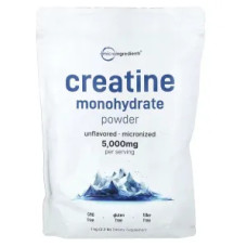 Креатин моногидрат без вкуса, Micro Ingredients Creatine Monohydrate, 1000 г