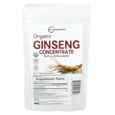 Женьшень органічний порошок, Micro Ingredients Ginseng, 113 г