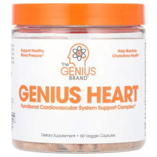 Підтримка серця, Genius Genius Heart, 60 вегетаріанських капсул