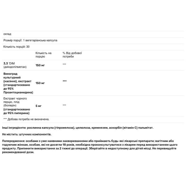 Підтримка балансу естрогену, Genius Estrogen Balance, Genius, 30 вегетаріанських капсул