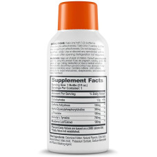 Енергетичні шоти ноотропні, зі смаком ягоди, Nootropic Energy Shots Genius, 6 флаконів по 60 мл