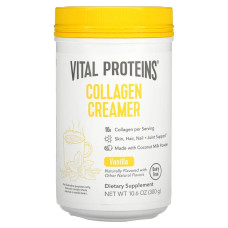 Колагеновий кремер, Vital Proteins Collagen Creamer, ваніль, 300 г