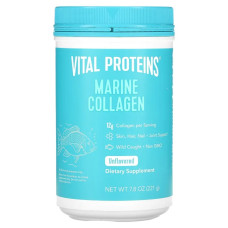 Морський колаген із дикої природи порошок без ароматизаторів, Vital Proteins Marine Collagen, 221 г