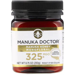 Мед манука, Manuka Doctor Manuka Honey Monofloral, MGO 325+, 250 г