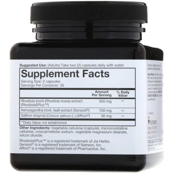 Шафран, Saffron, Youtheoryt, екстракт, 60 капсул