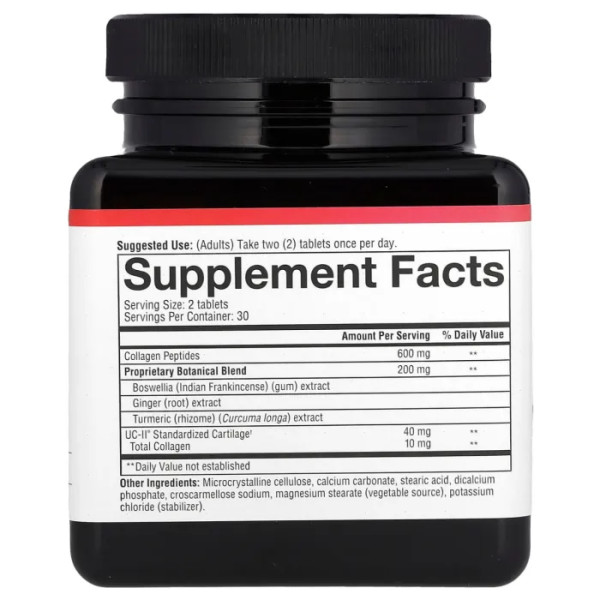 Здоров'я суглобів, Joint Complex with UC-II, Type 2 Collagen, Youtheory, з UC-II, колагеном типу 2, 60 таблеток